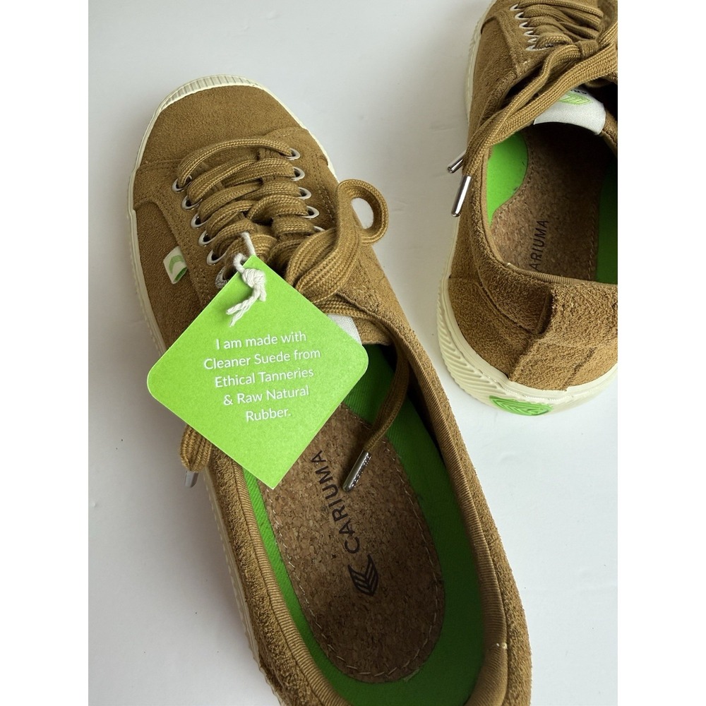 Women's Size 10.5 Men 9 CARIUMA Unisex OCA Low Camel Suede Sneaker - Picture 7 of 10